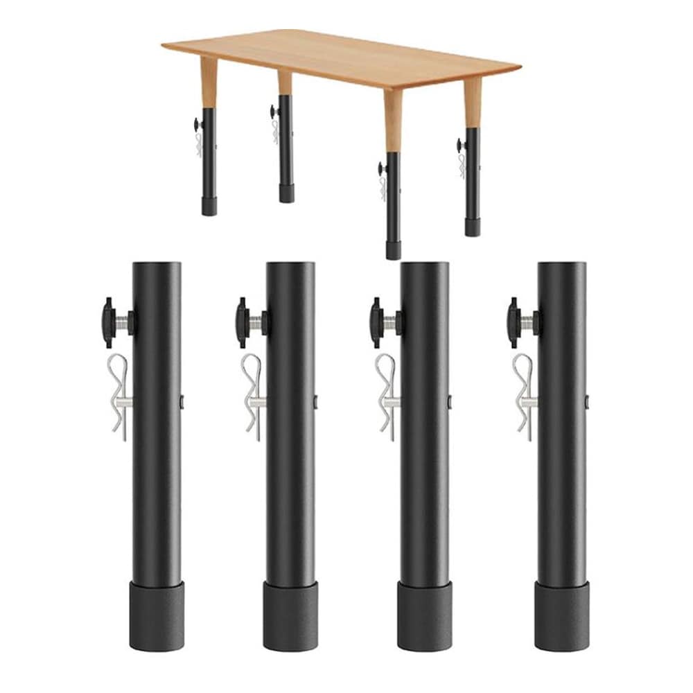 Bordsbensförlängare i stål, 4-pack