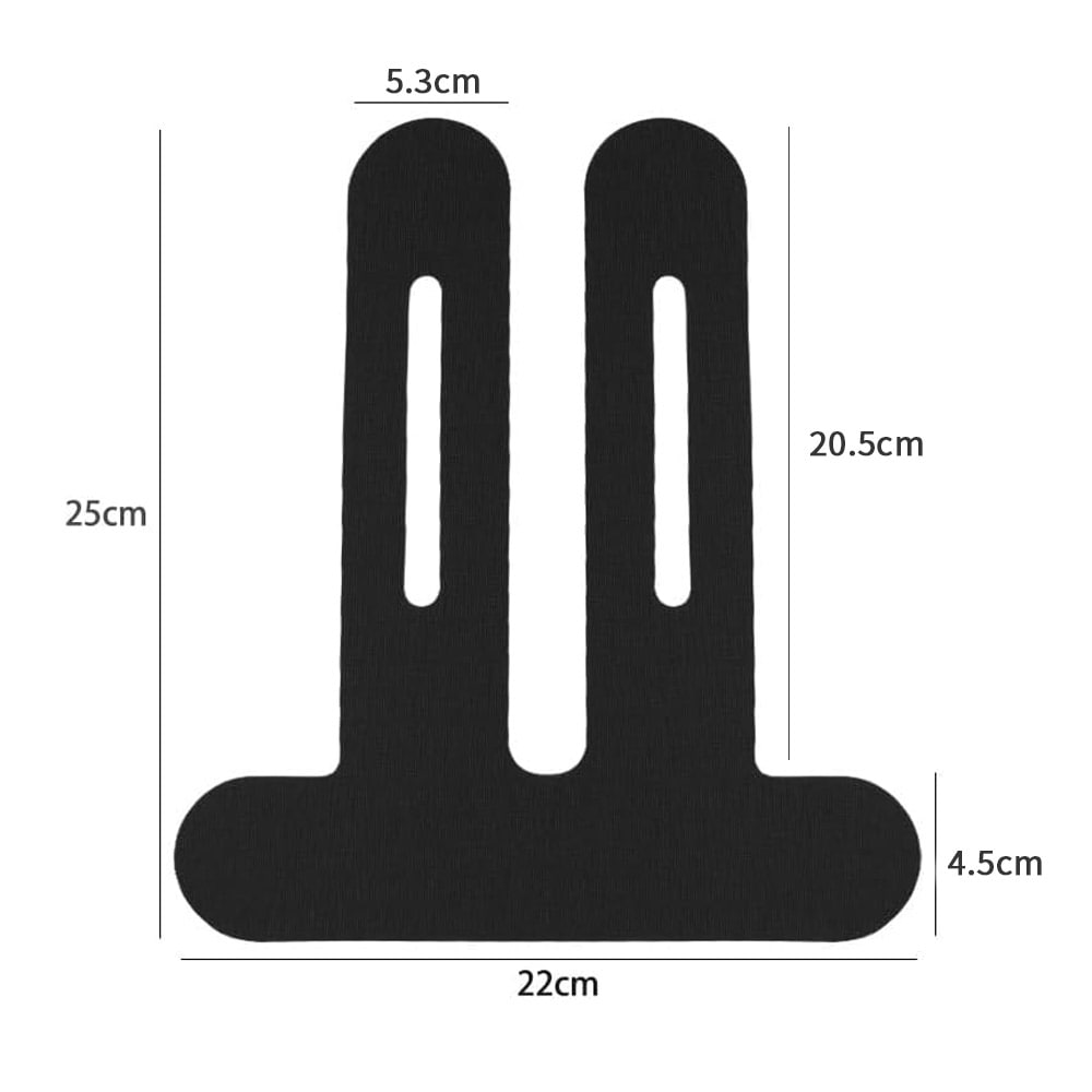 Kinesiologisk tape for kne 22×25 cm - Svart