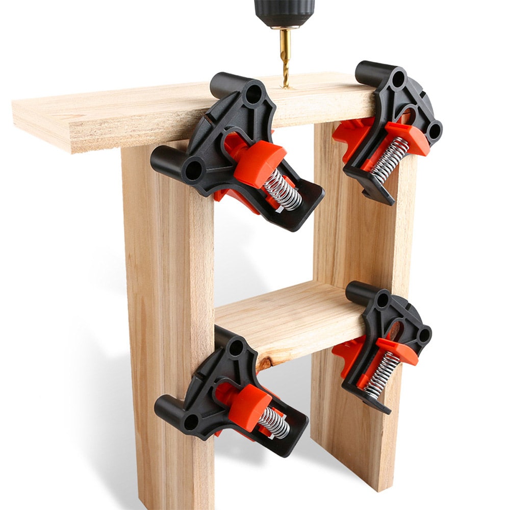 Hörnklämma för träarbete – 90 grader, 4-pack