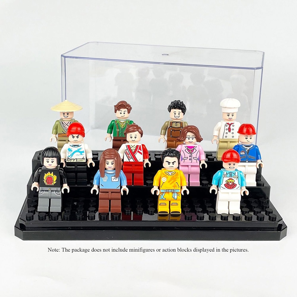 Displaylåda för legofigurer 18 × 10 × 9 cm
