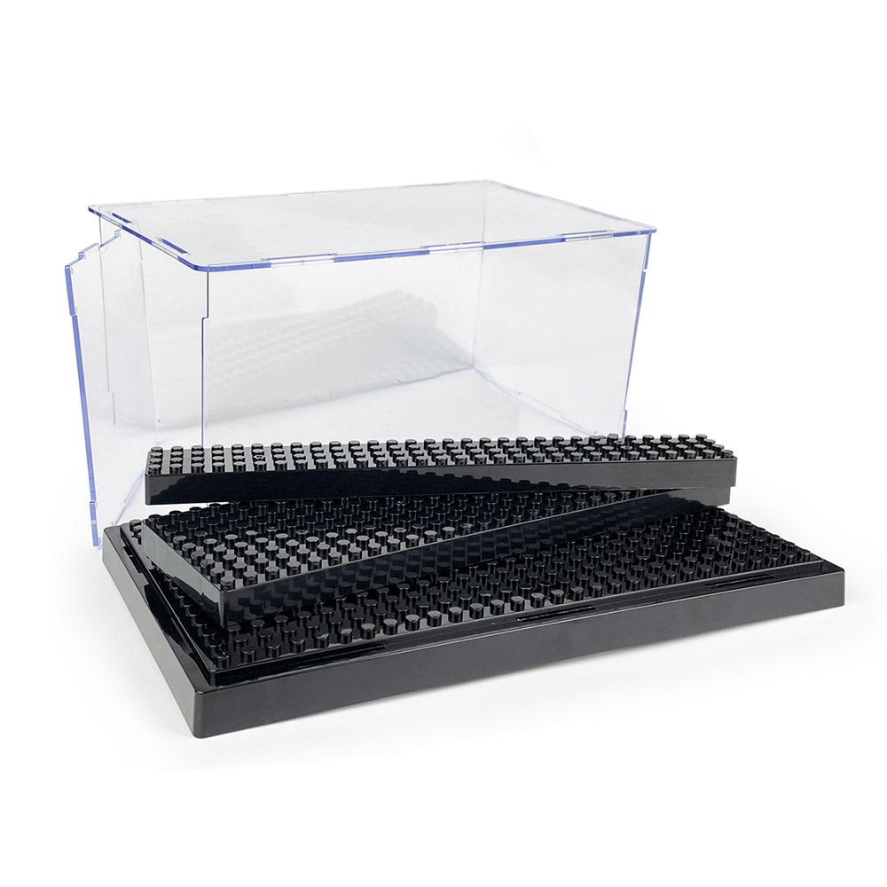 Displaylåda för legofigurer 25,5 × 13,7 × 15,5 cm