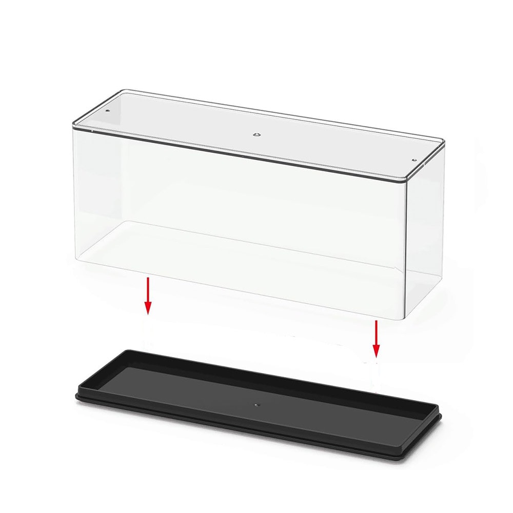 Displaylåda för legofigurer 24,8 × 10,5 × 8 cm