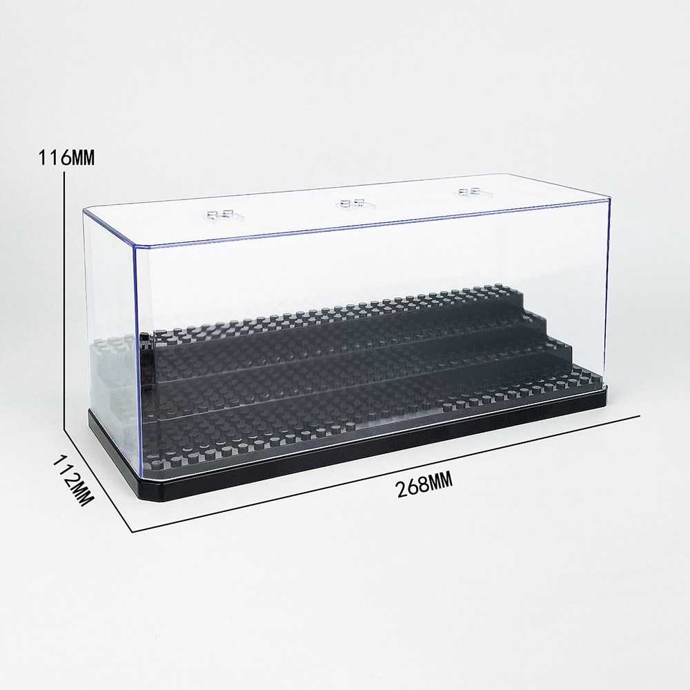 Displaylåda för legofigurer 26,8 × 11,2 × 11,6 cm