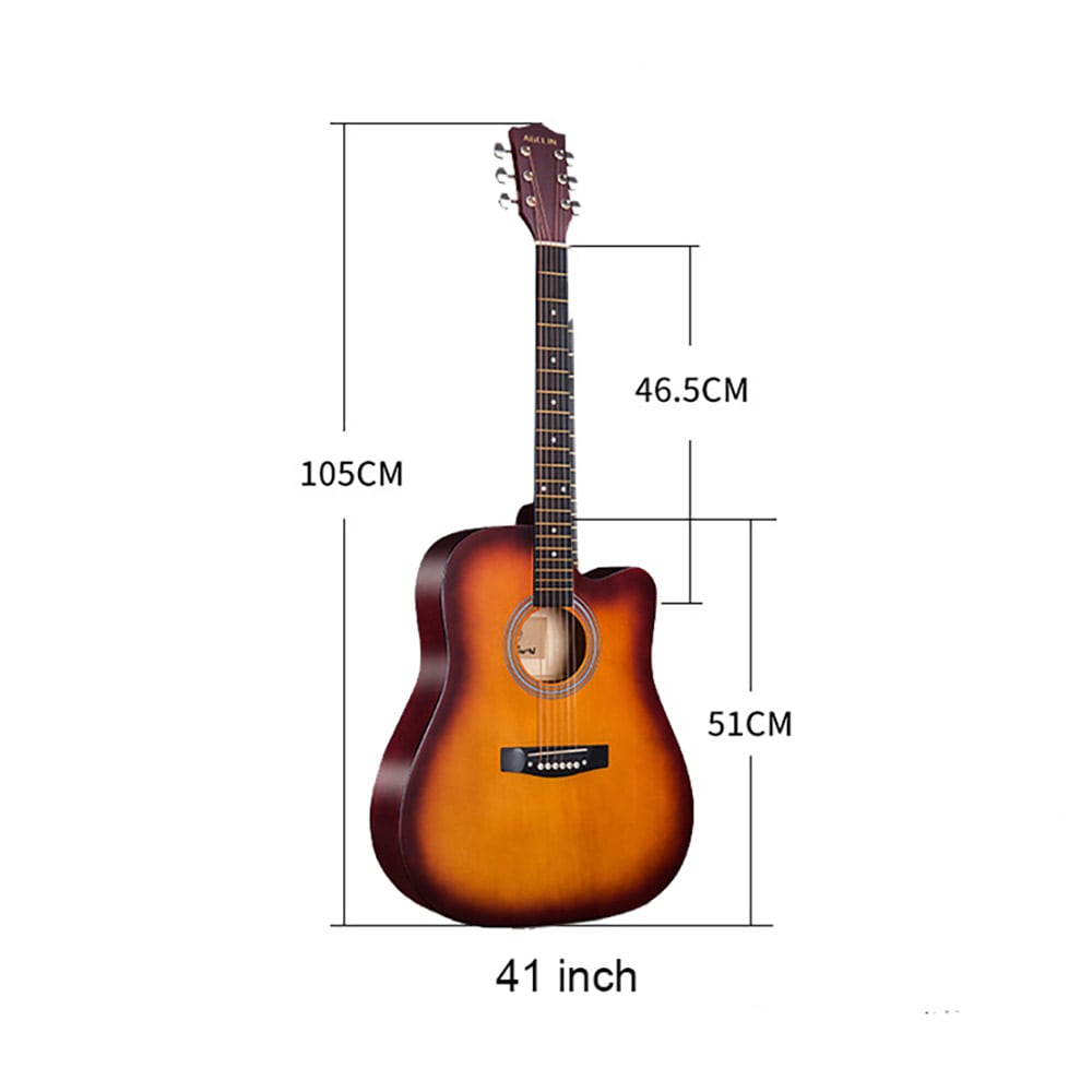 Gitarr för nybörjare i lindträ – ca 104 cm