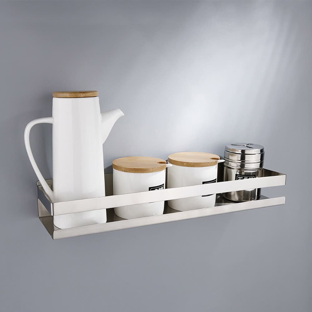 Kryddhylla i rostfritt stål 50cm - Silver