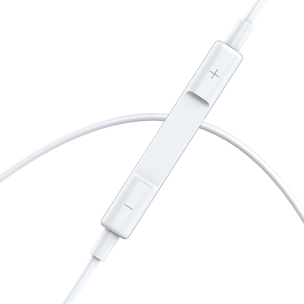 BWOO In-Ear Headset med Lightning-kontakt och volymkontroll - Vit