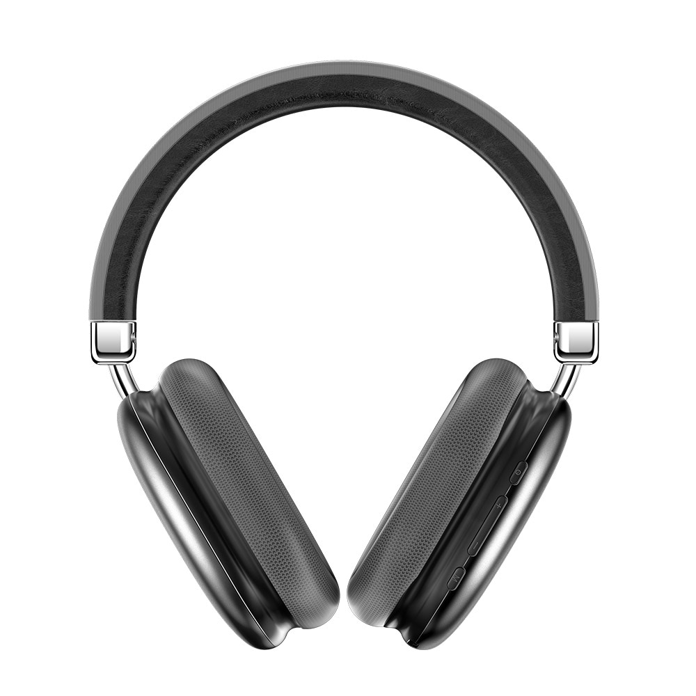 BWOO over-ear trådlösa hörlurar med Bluetooth 5.3 och TF-stöd – grå