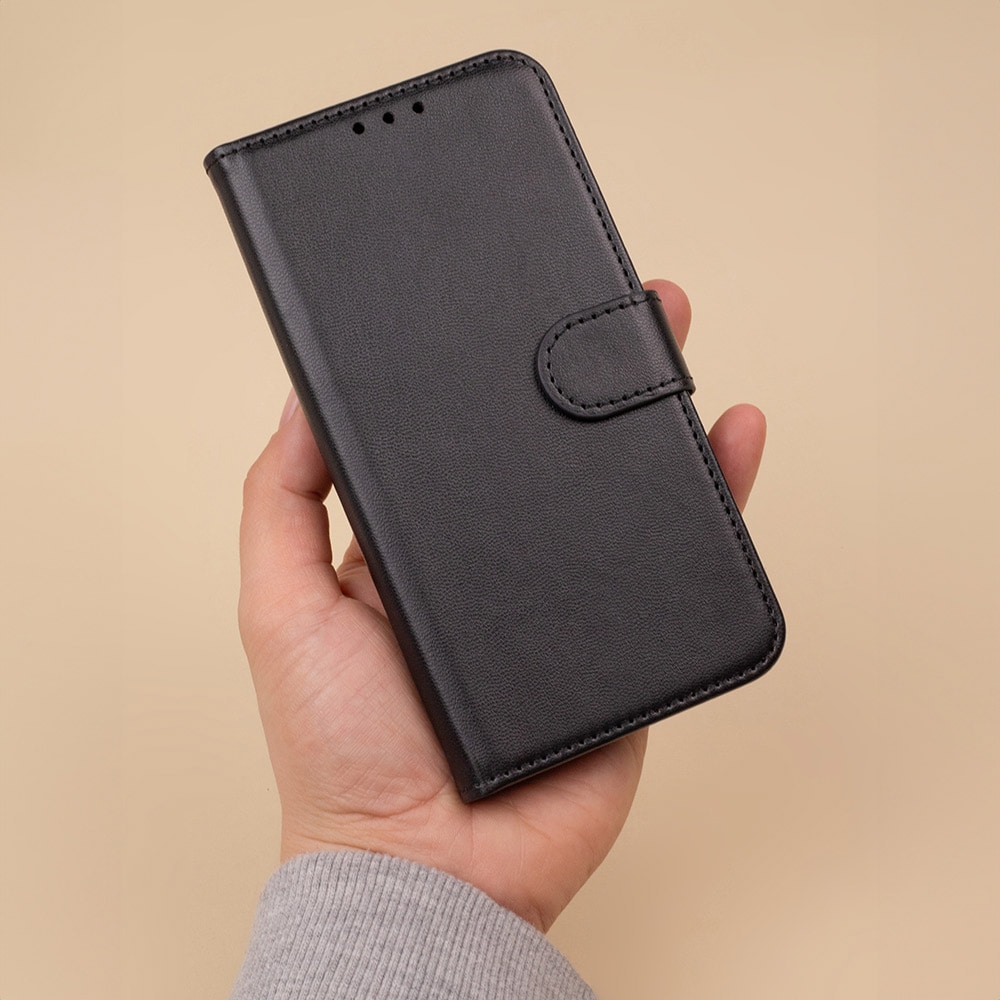 Flipcover med stativfunktion til iPhone 17 Pro – Sort