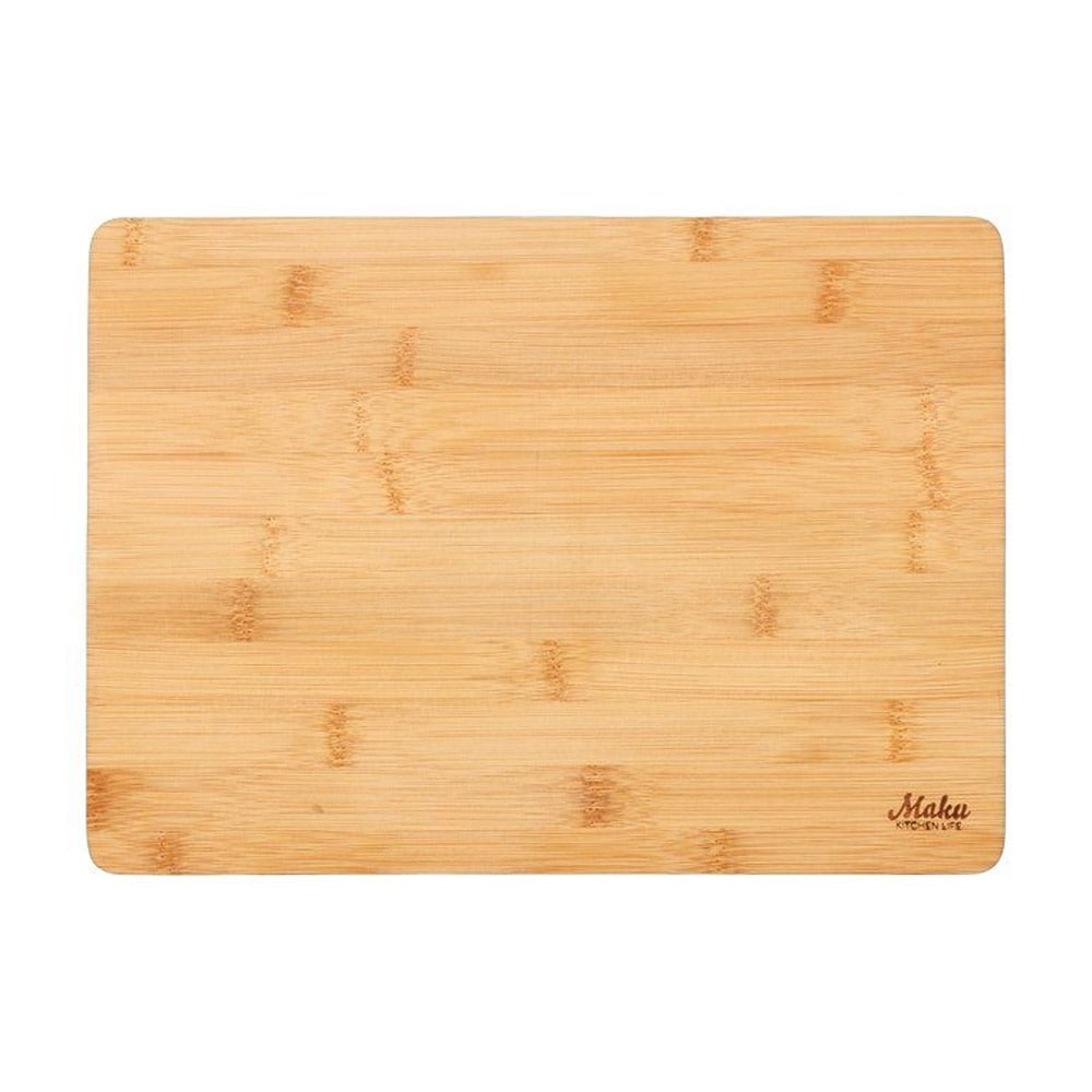 Bambusskærebræt 33 x 24 x 1,4 cm – Sort kant