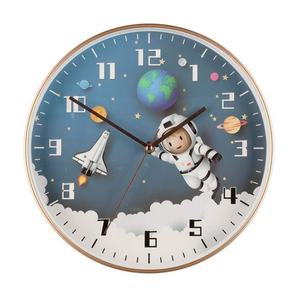 Väggklocka med rymdmotiv – 30 cm, analog