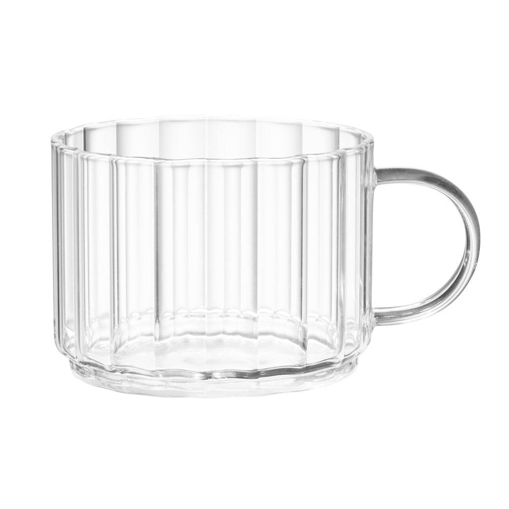 Glasmugg Ripple i räfflat glas 30cl