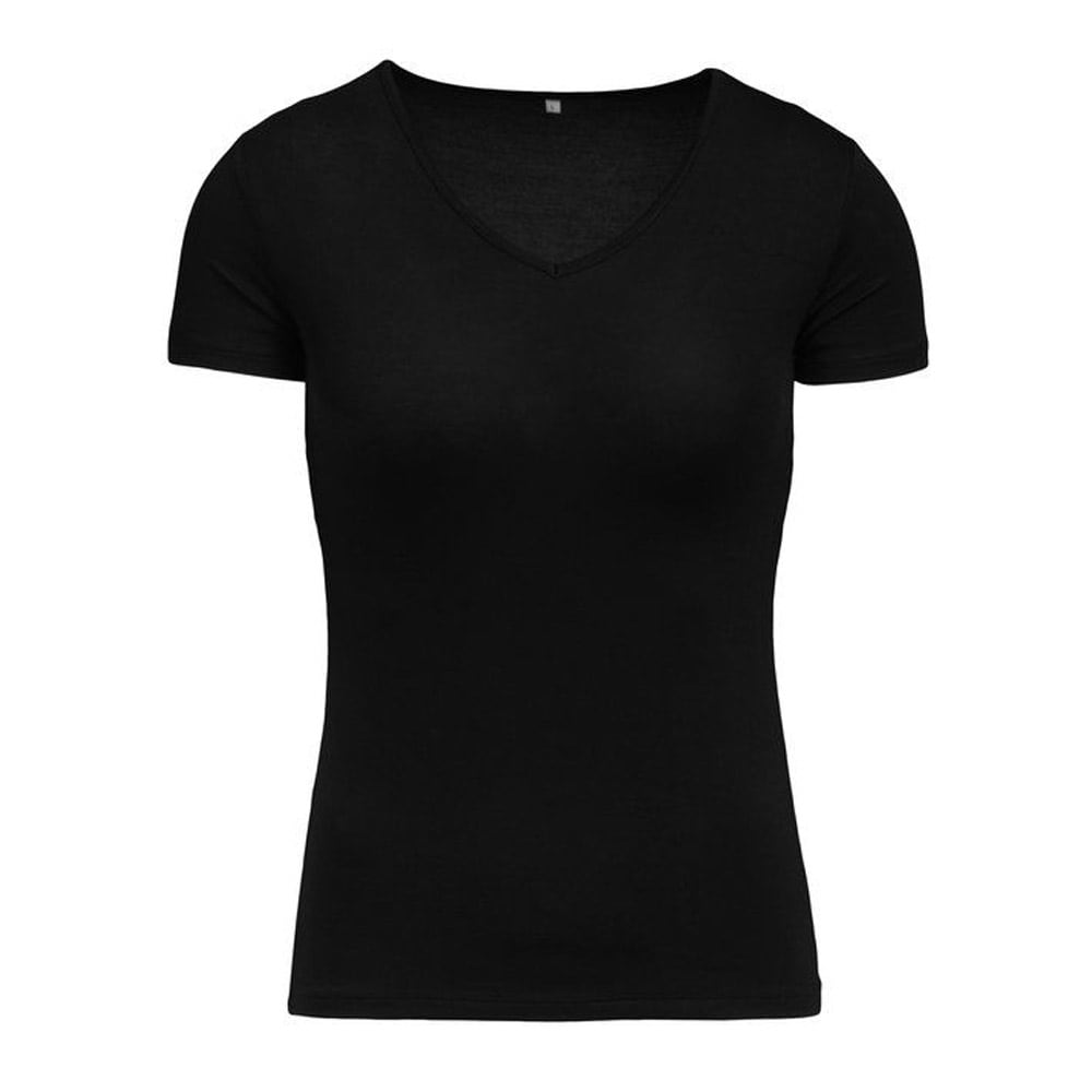 Bambu T-shirt Dam XL - Svart