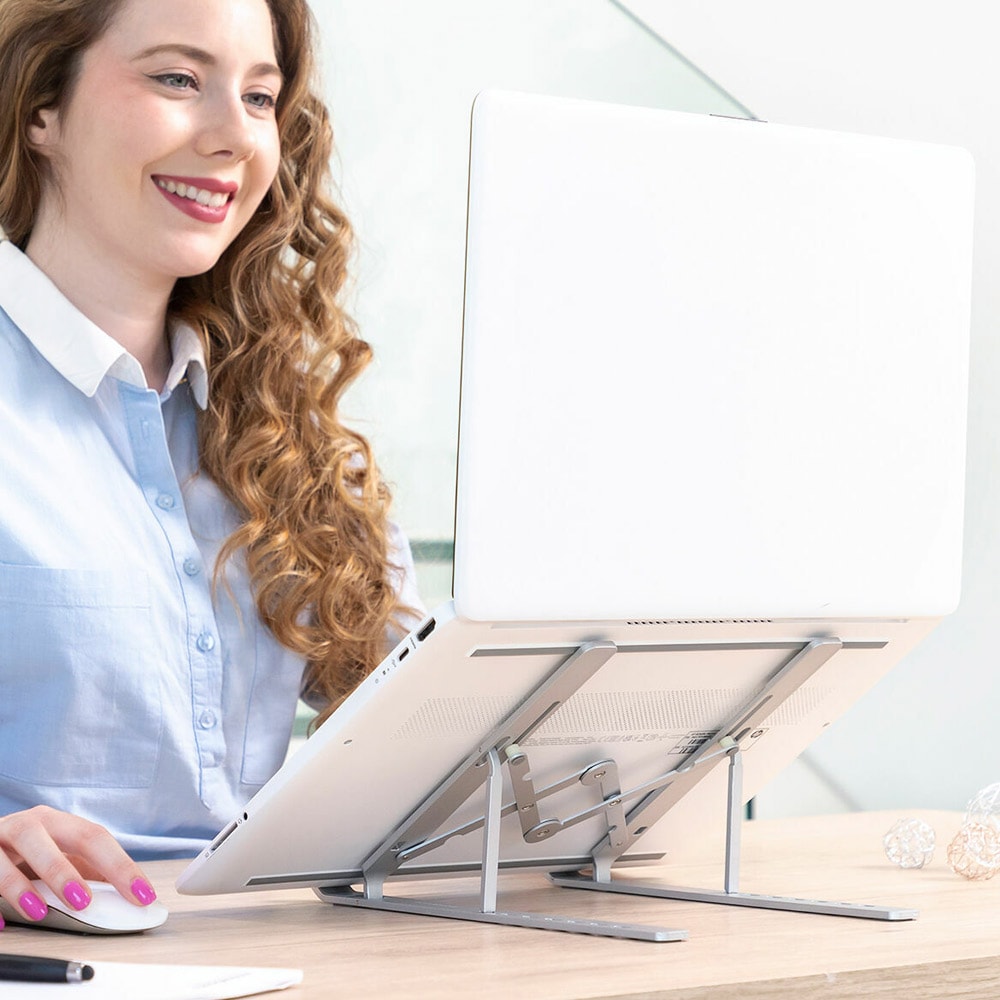 Justerbart och hopfällbart laptopställ – max 6 kg