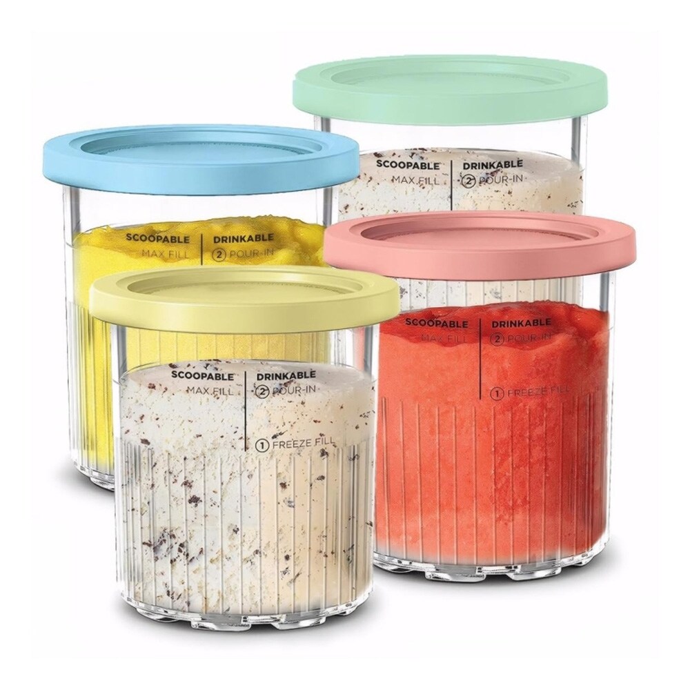 Glasbytta 700ml till Ninja Creami Deluxe NC500 / NC501 - 4-pack