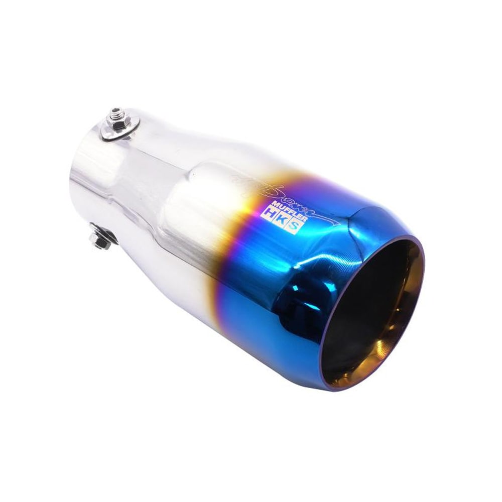 Slutrör i rostfritt stål till avgasrör, blå, 101 x 199 mm