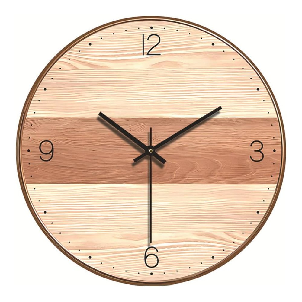 Väggklocka 30cm - Trä