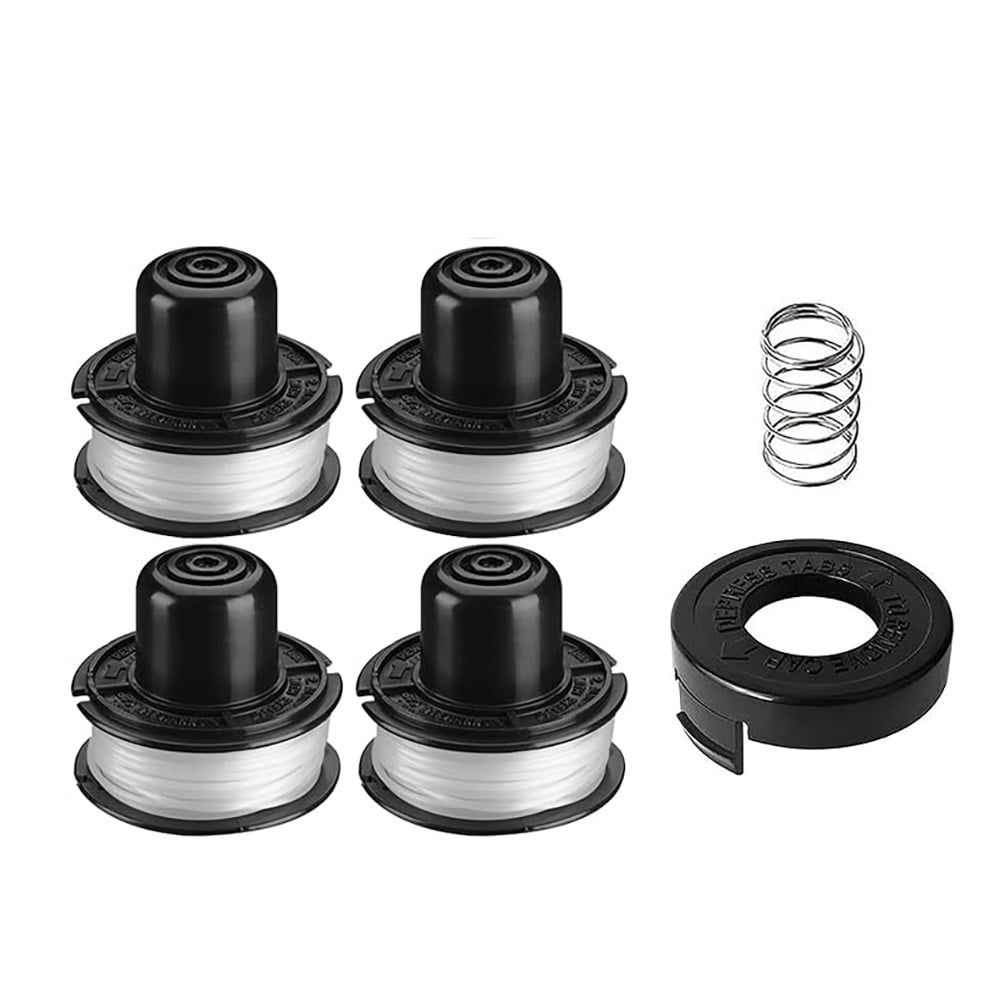 Trimmerspole till Black & Decker RS136 – 4-pack + lock + fjäder
