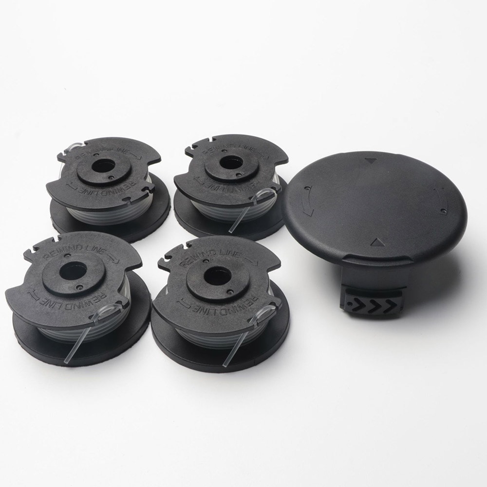 Trimmerspole och lock kompatibel med Einhell GE-CT 18/28 Li, 4-pack + lock