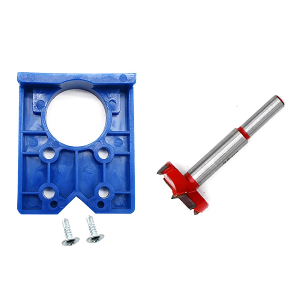 Kvistborr 35 mm med borrmall och runt skaft