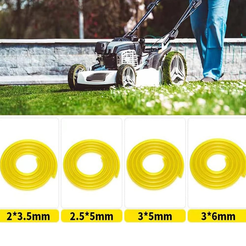 Bränsleslang 5st till Trimmer / Motorsåg / Lövblås / Röjsåg / Gräsklippare - 4 storlekar á 1,5meter