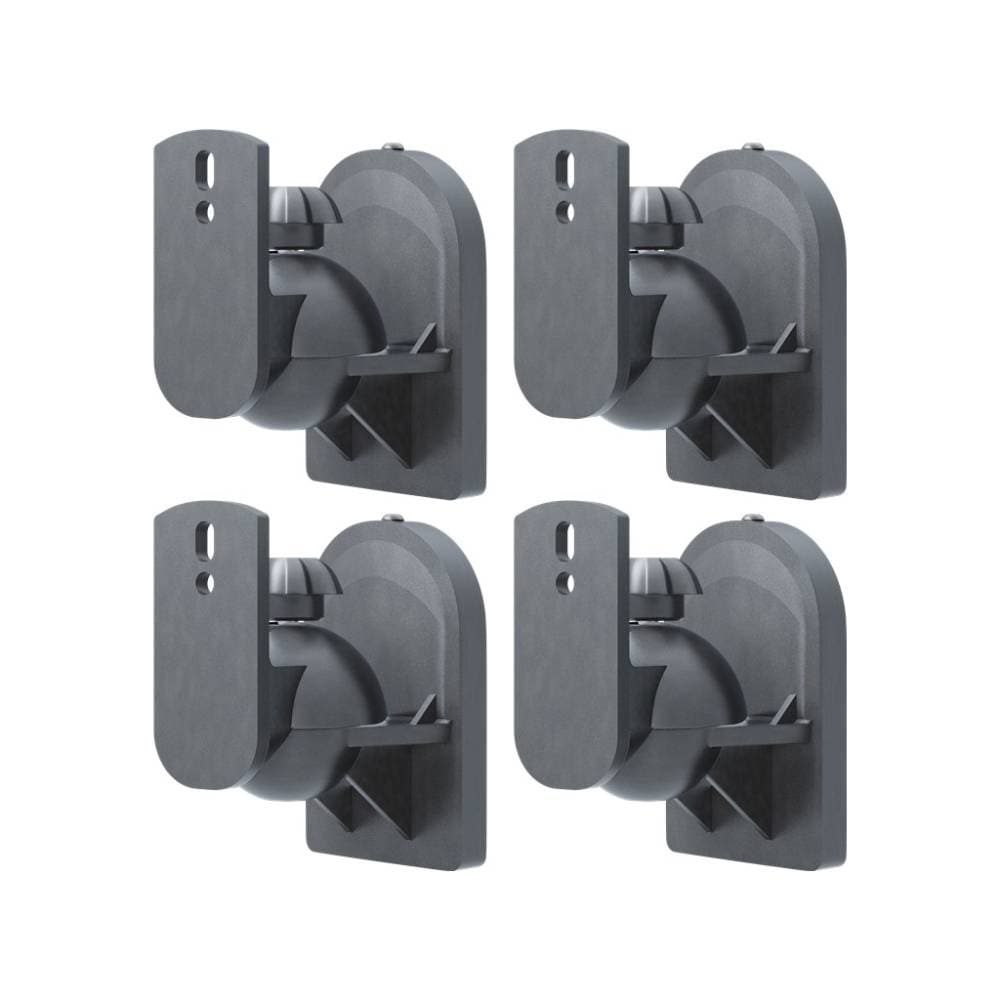 Högtalarfästen för väggmontering 4-pack – Svart