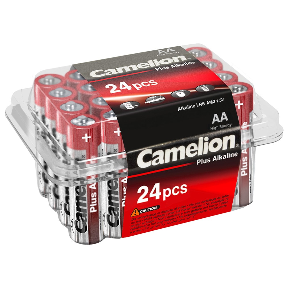 24-pack Camelion Plus Alkaline AA/LR6 batterier 1,5V