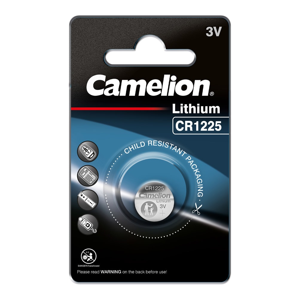 Camelion CR1225 litium knappcellsbatteri 3V 1-pack