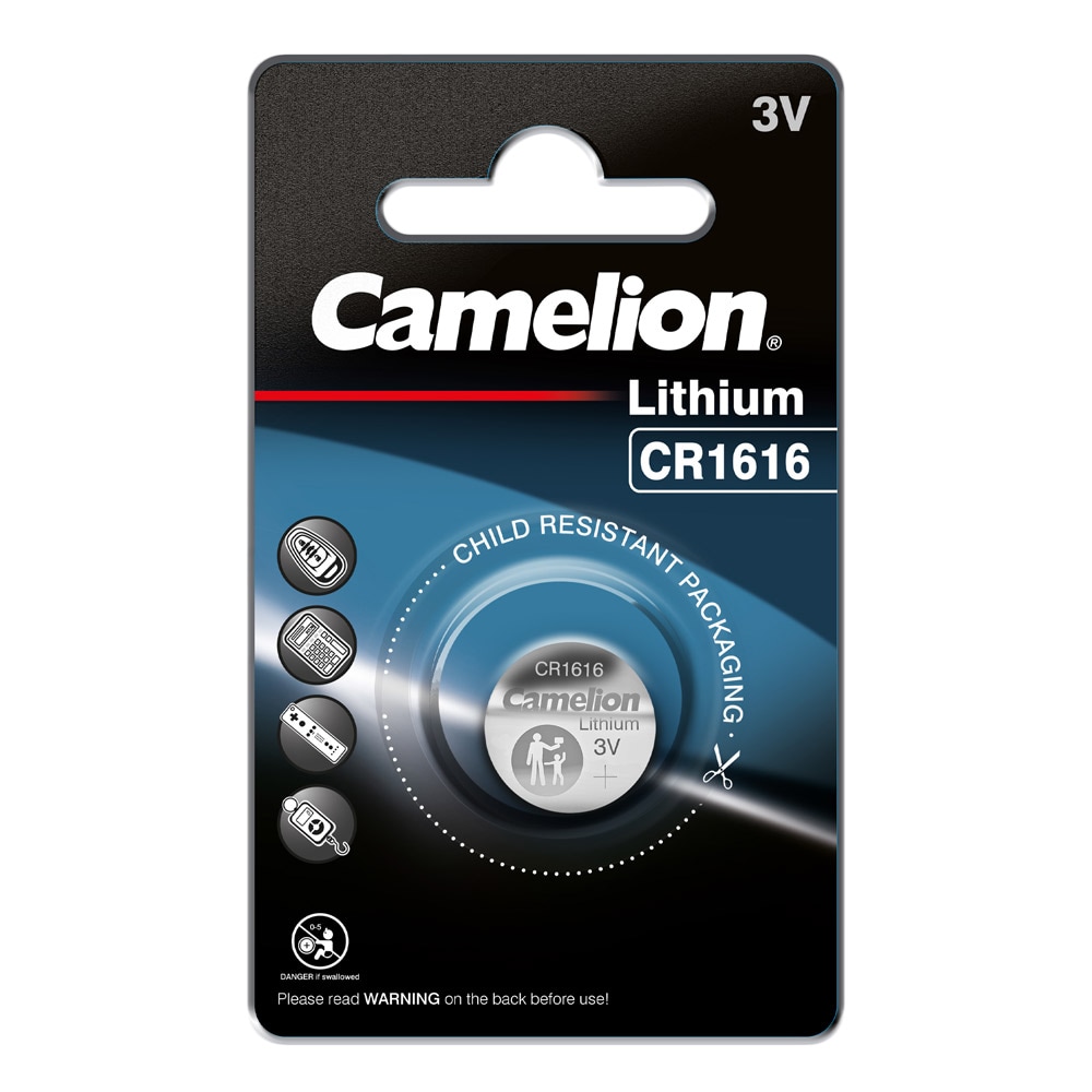 Camelion CR1616 litium knappcellsbatteri 3V 50mAh 1-pack