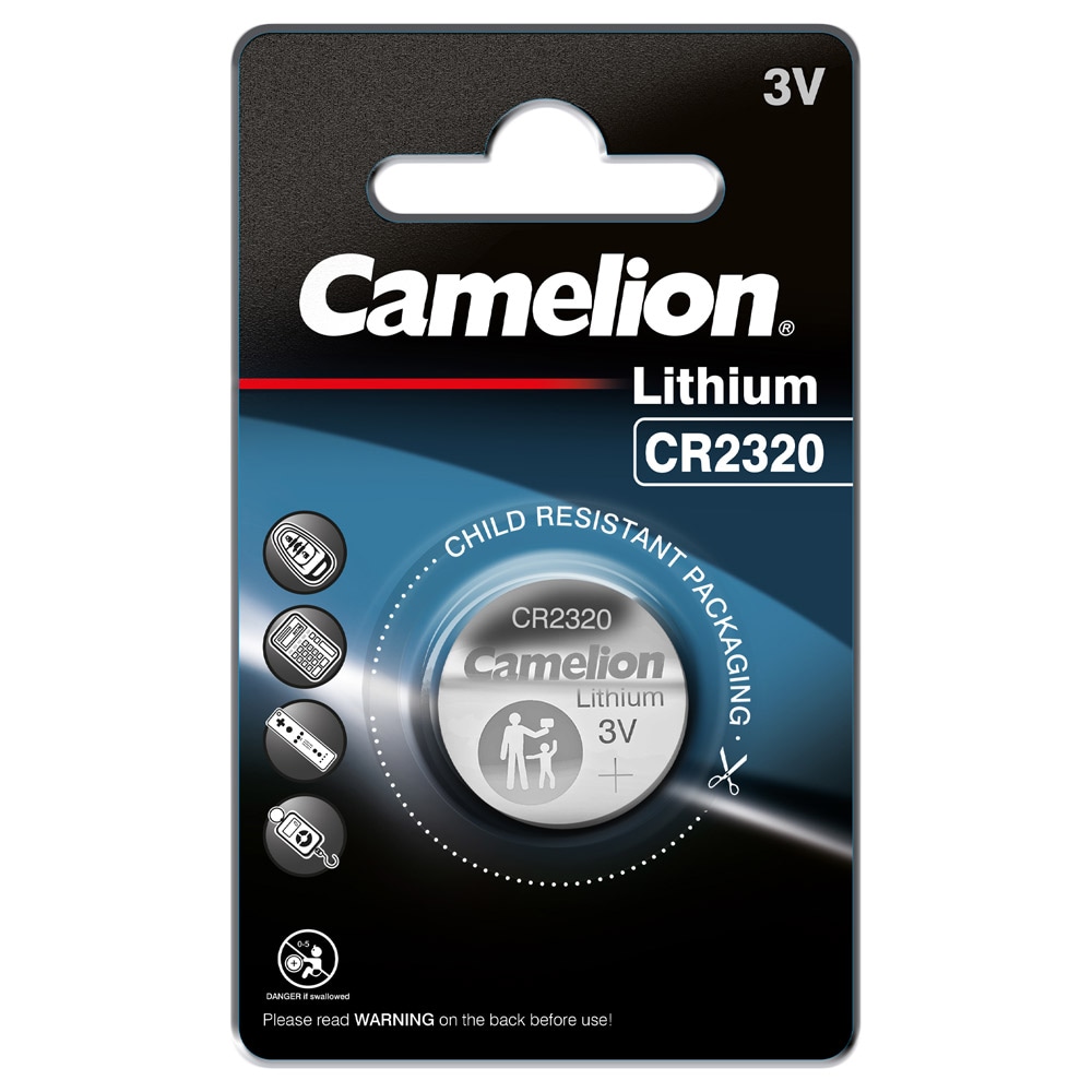 Camelion CR2320 litium knappcellsbatteri 3V 130mAh 1-pack