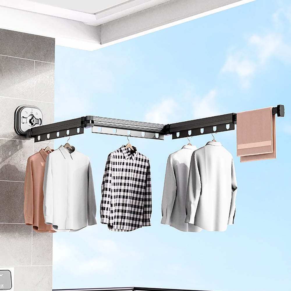 Justerbar klädhängare med sugpropp – 15 upphängningshål