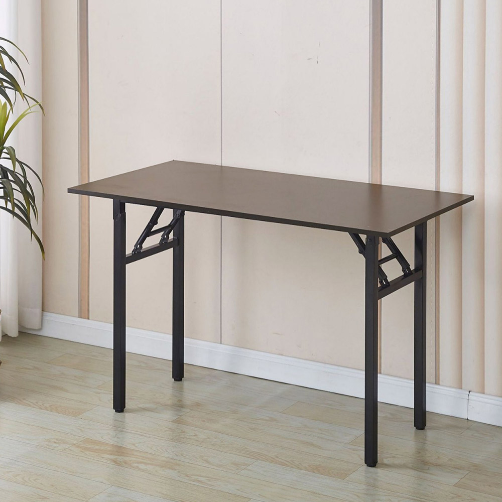 Fällbart Skrivbord 120x60x75cm - Svart Valnöt