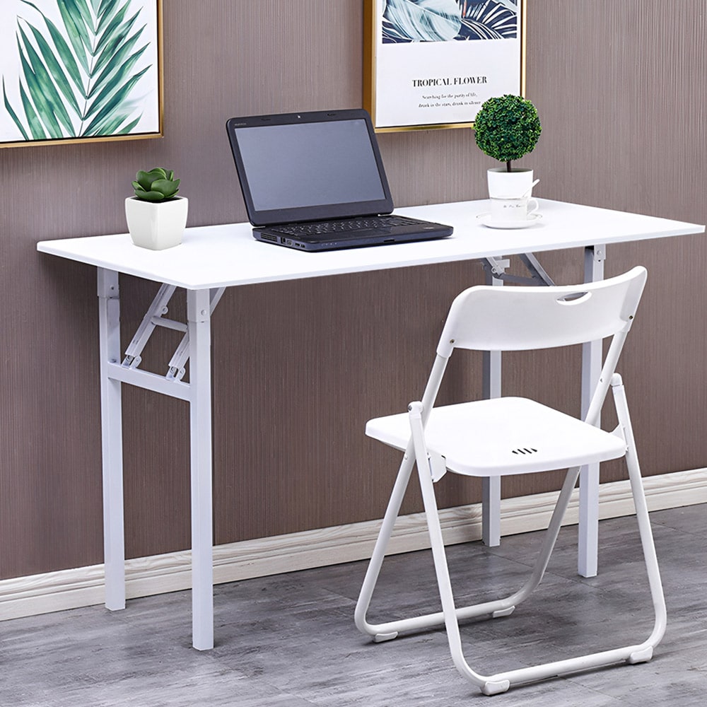 Fällbart Skrivbord 120x60x75cm - Vit