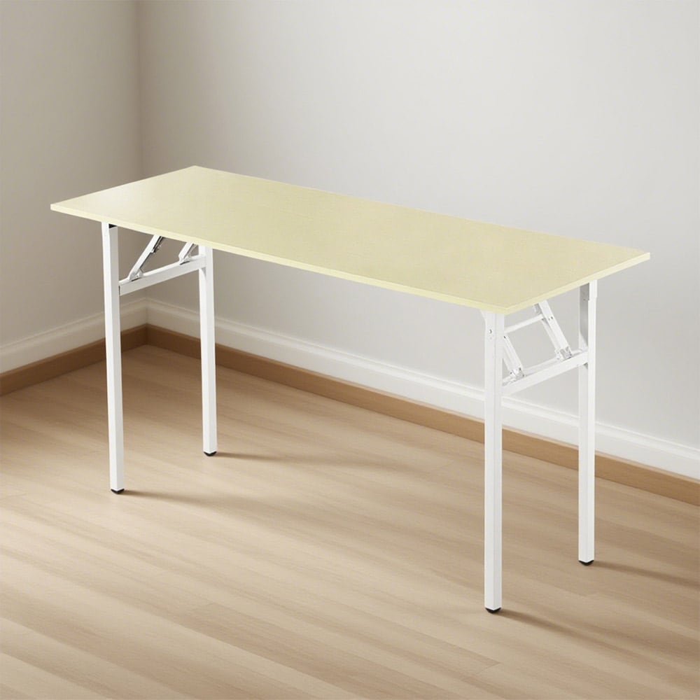 Fällbart Skrivbord 140x60x75cm - Vit Ek