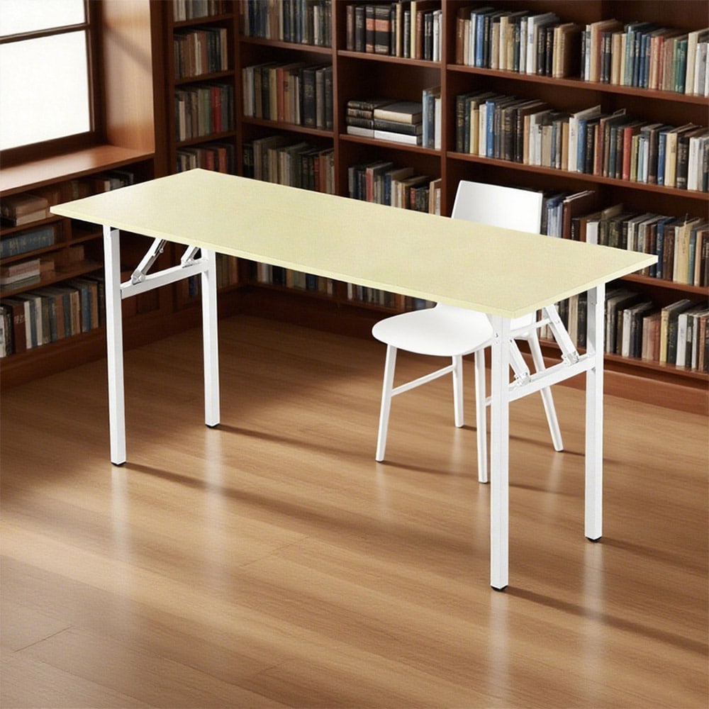 Fällbart Skrivbord 160x60x75cm - Vit Ek