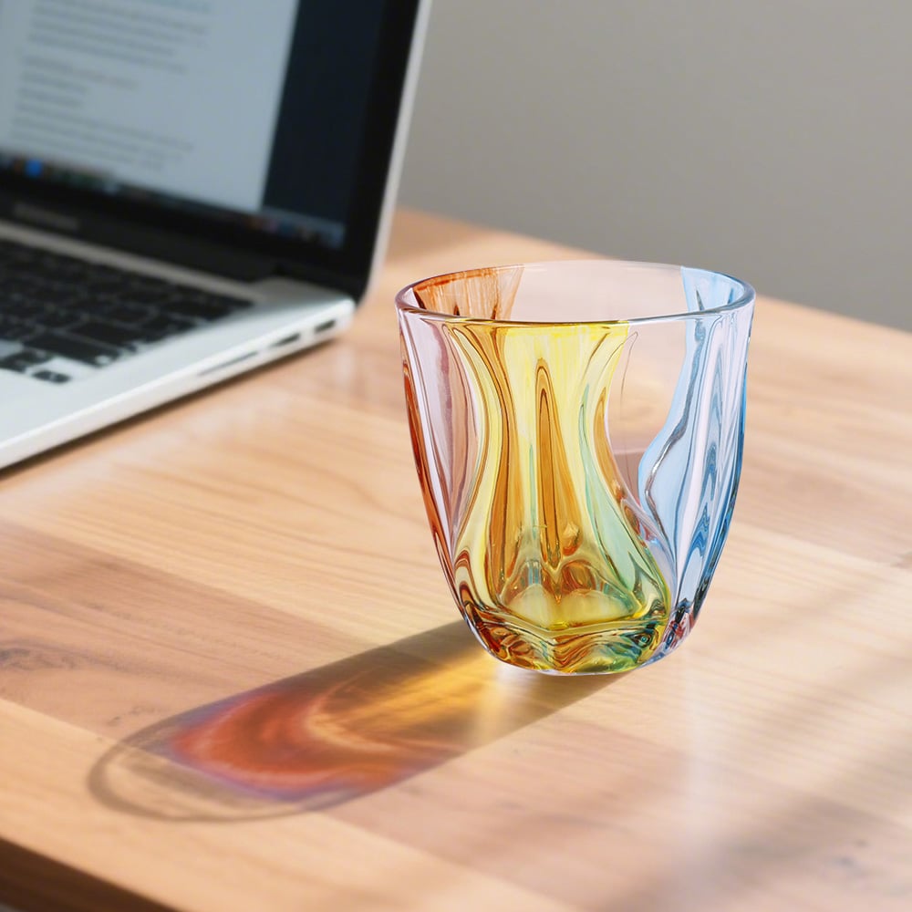 Flerfärgat Dricksglas