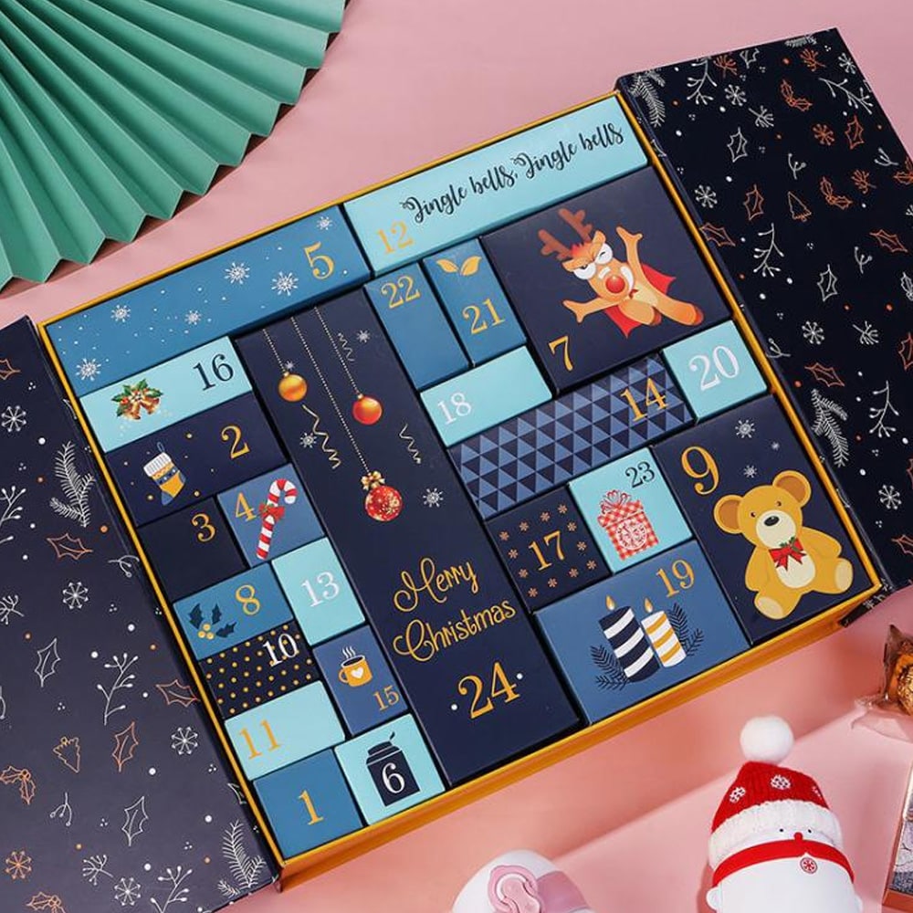 Julkalender Merry Christmas - Blå