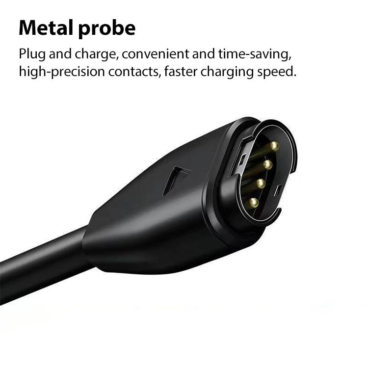Laddkabel med USB till Garmin Fenix 8 / 7X / 6S Pro 1 m – Svart
