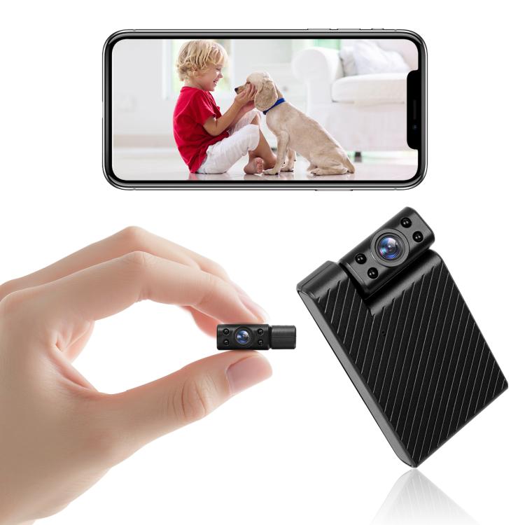 Minikamera med 1080P HD WiFi-videoinspelning – Svart