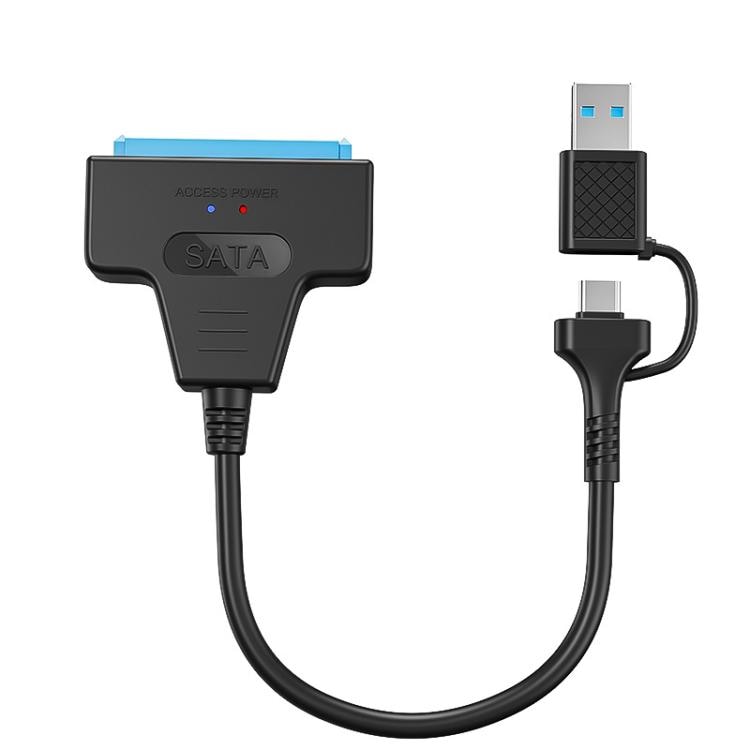 USB 3.0/USB-C till SATA 2.5" HDD/SSD Adapterkabel 25 cm