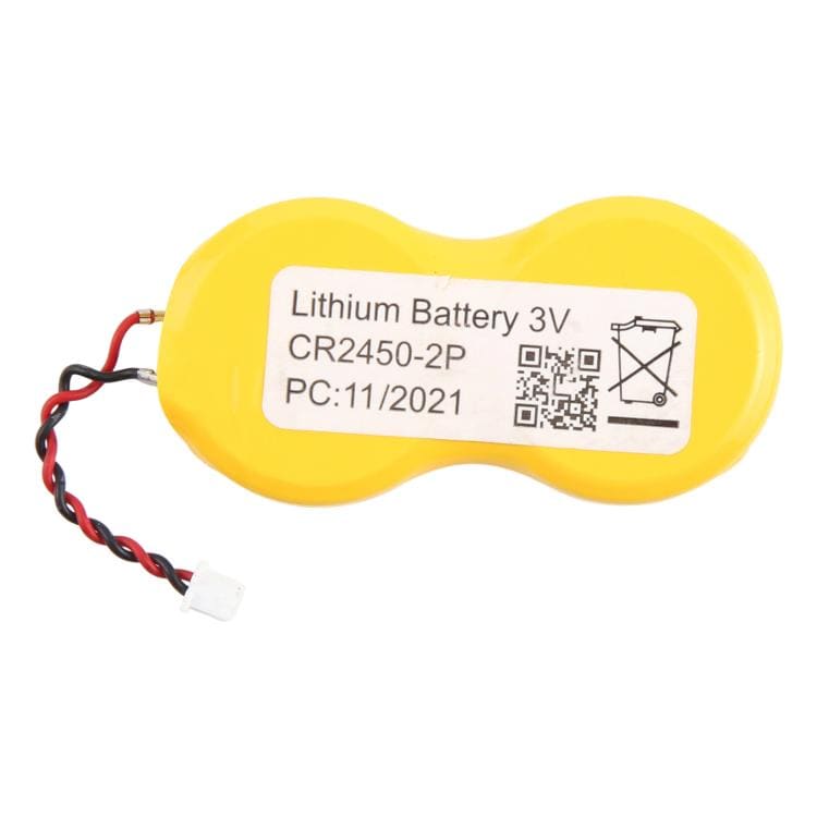 CR2450-2P knappcellsbatteri 3V 1100mAh med kabel