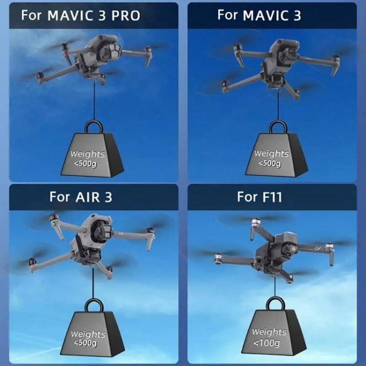Air Drop System för DJI Mini 4 Pro / 3 Pro / Air 3 / Mavic 3 – Svart