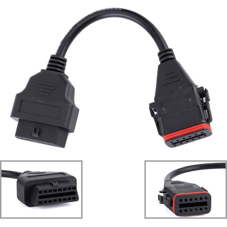 OBD-kabel 12 Pin till 16 Pin för Komatsu/Cummins