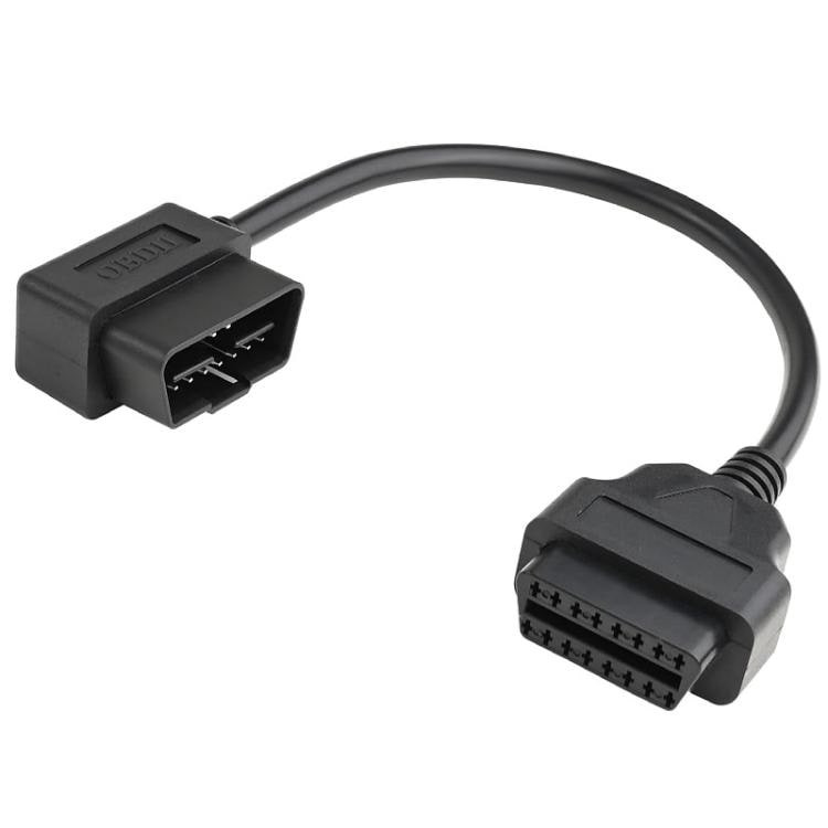 OBD2-kabel 16 Pin hane till hona förlängning 30 cm