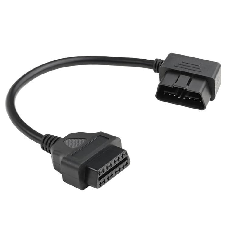 OBD2-kabel 16 Pin hane till hona förlängning 30 cm