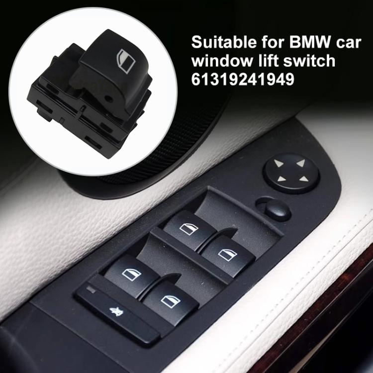 Strömställare för Elhiss till BMW - Ersätter 61319241949 - Svart