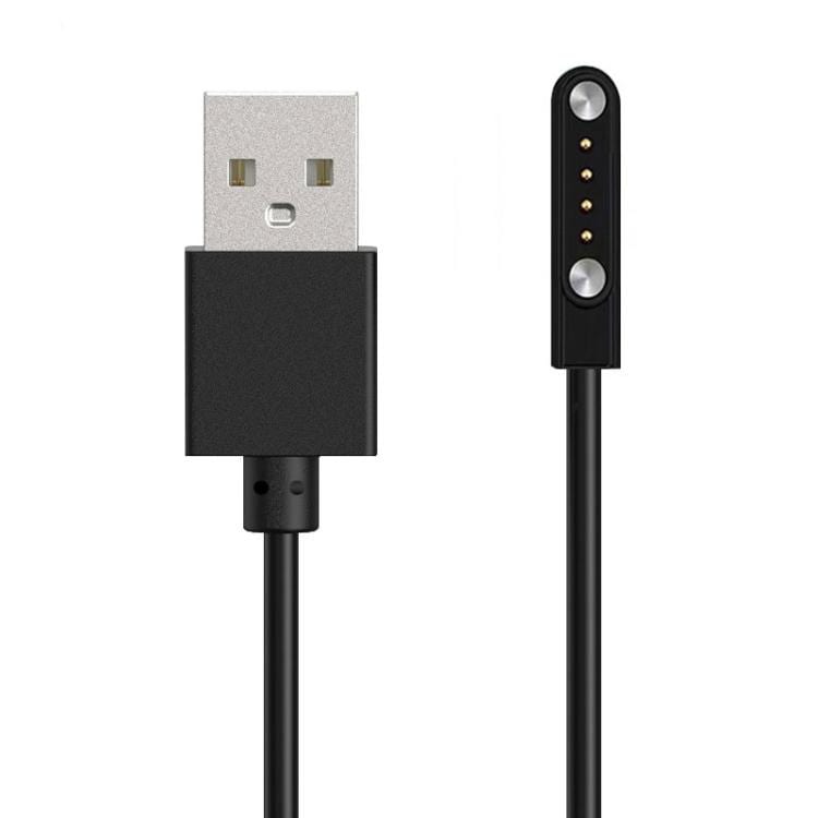 magnetisk laddningskabel med USB till Smartklockor 60cm - Svart