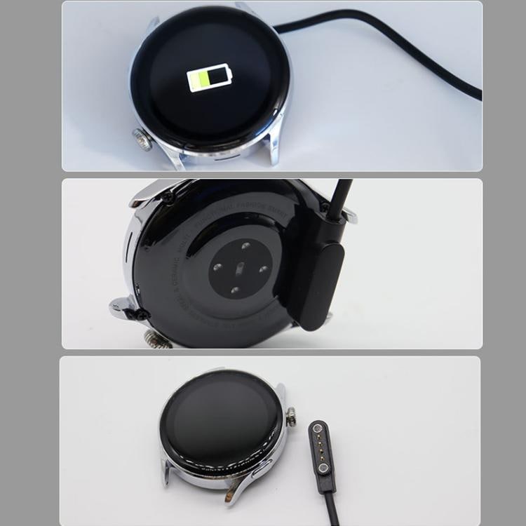 magnetisk laddningskabel med USB till Smartklockor 60cm - Svart