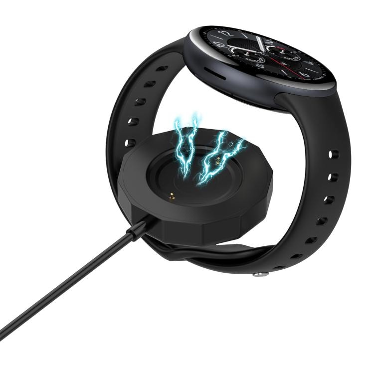 Magnetisk USB-laddkabel till vivo Watch 5 / iQOO Watch – 1 m Svart