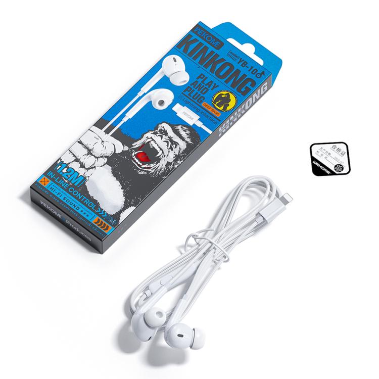 In-Ear Headset med Lighting-kontakt - Vit