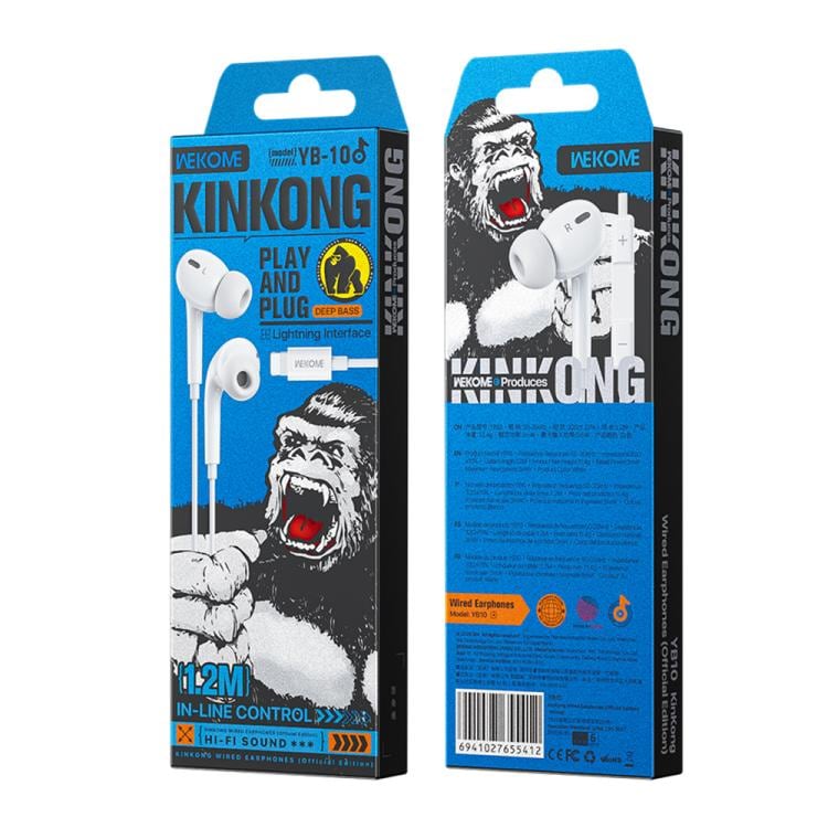 In-Ear Headset med Lighting-kontakt - Vit
